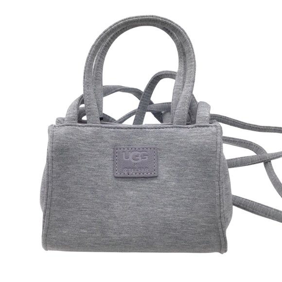 UGG X TELFAR FLEECE SMALL SHOPPING BAG IN HEATHER GREY - Picture 3 of 11